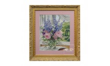 กรอบรูปผ้าปัก งานศิลปะประดับบ้าน